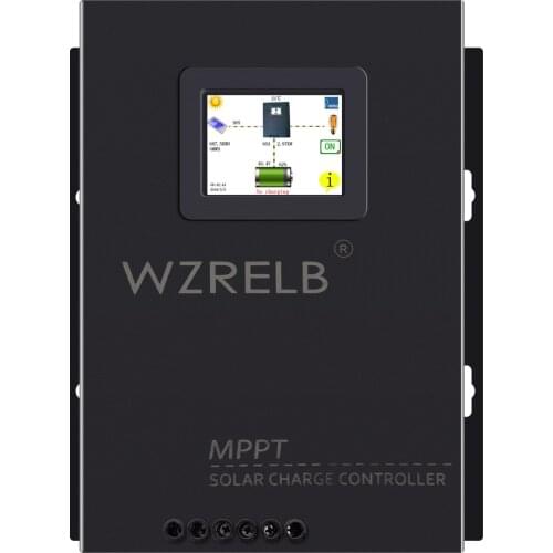 WZRELB 60 Amp 12V/24V/36V/48V DC Input MPPT Solar Charge Controller Auto Parameter Adjustable LCD Display Solar Panel Regulator