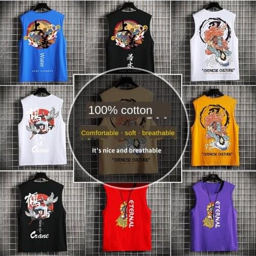 2020 Summer I-shaped Back Vest Tanks Top Running Sport Shirt Gym Top Loose Sleeveless Basketball mujer Jogging Vest