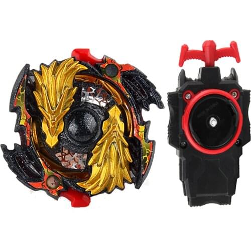 Lost Longinus N.Sp Gold Dragon B-00 Burst Spinning Top w/Launcher Play Set
