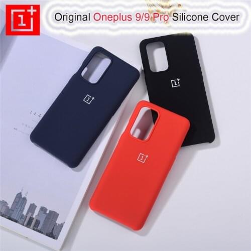 Original Oneplus 9Pro High-Quality Liquid Silicone Case For One Plus 9 9+ Shockproof Soft Phone Cover With Camera Protect Logo
