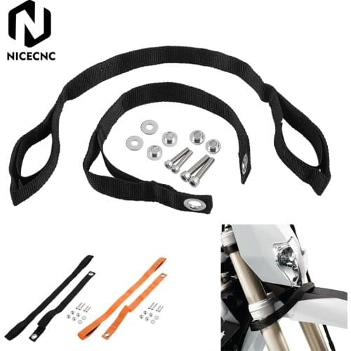 NICECNC Front Rear Fender Pull Holding Strap Lift For Husqvarna TE FE 125-501 14-16 FC 250 350 450 TC125 14-15 TC250 14-16