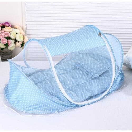 Portable baby bed foldable with mosquito net free installation baby nest