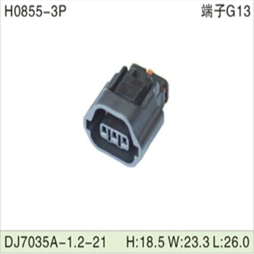 Free shipping 200pcs DJ7035A-1.2-21 1.2mm 3Pin AMP Car Electrical Wire Connectors for AUdi,VW，BMW，Honda，Toyota，Ford，Mitsubishi