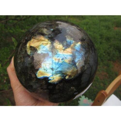 6700g(14.74 lb)165mm Natural Labradorite Crystal Sphere Madagasca