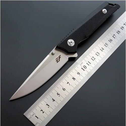 Folding knife D2 blade ball bearing + G10 handle outdoor survival hunting camping fruit knife EDC tool tactical pocket knife