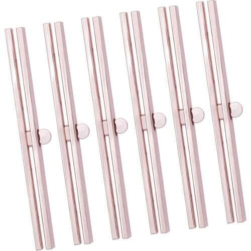 LMDZ Practical 6 Pieces Clasp Lock Packs ,7.48Inch Metal Purse Frame Kiss Clasp Lock with Comfortable Grip,Bag Supplies
