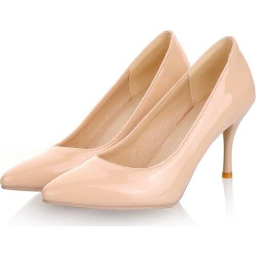 Big Size Pointed and shallow single shoes ladies high heels women shoes woman pumps