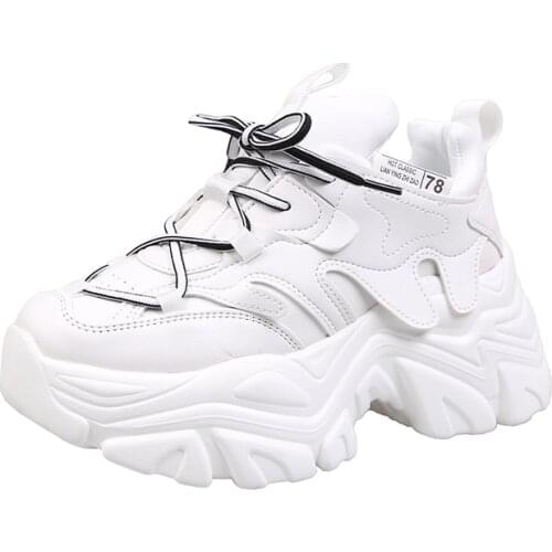 2021 Chunky Sneakers Women Casual Platform Shoes Fashion Height Increasing Ladies Trainers Sport Sneakers Woman Zapatillas Mujer