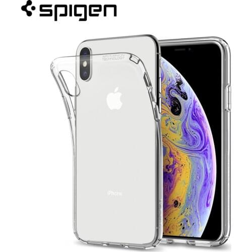 Spigen Liquid Crystal Case for iPhone Xs / iPhone X (5.8") - Flexible Soft TPU Crystal Clear Cover