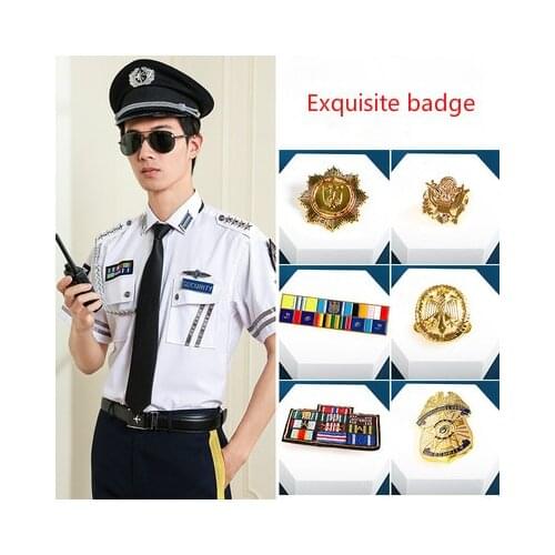 Security Badge Eagle Badge Military Ship Sailor Pilot Security Guard Uniform Badge Gold Silver Metal Badge Accessories