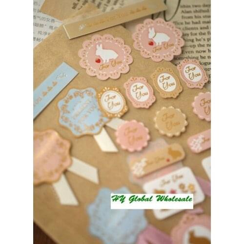 1pcs/lot sweet lace label paper sticker Decoration label stationery sticker