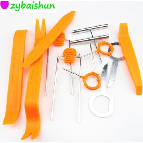12 pieces of PCS Car Radio Sound Door Clip Panel Removal Tool for Toyota Camry Corolla RAV4 Yaris Highlander/Land Cruiser