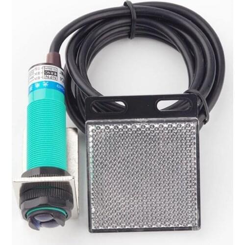 30-300CM 3-36V DC NPN N/O E3F-R2C1 Photoelectric Switch Infrared Proximity Sensor With Reflector Board