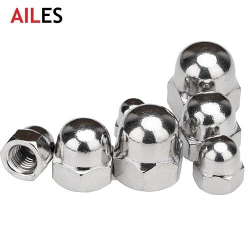 304 Stainless Steel Acorn Cap Nut M3 M4 M5 M6 M8 M10 M12 M14 M16 M18 Decorative Dome Cap Nuts Blind Nuts