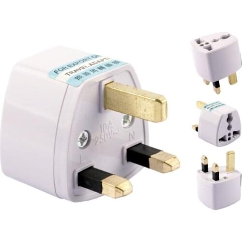 5 Packs Universal EU/USA/AU to UK GB England AC Power Plug Adapter Travel Converter