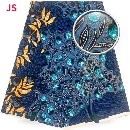 African Fabrics Golden Wax Ankara Print wax High Quality Original Pagne Veritable Soft Cotton material 6yard