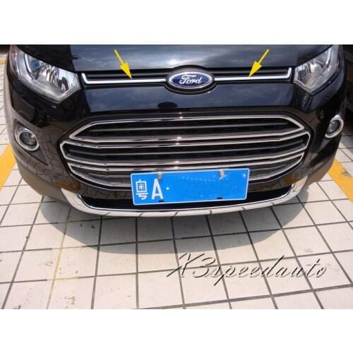 Free Shipping Chromed UP Centre Grill Grille Trim Cover For Ford EcoSport 2013-2017 Up