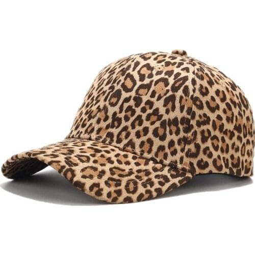 Leopard Print Cotton Casquette Baseball Cap Adjustable Snapback Hats for Men and Women 181