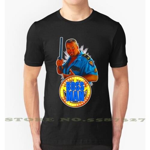 The Big Boss! Fashion Vintage Tshirt T Shirts 80S Wwf Wrestling Pro Professional Man Big Bubba Ray Bret Hart Ric Flair Classic