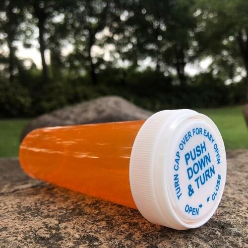 COURNOT Biggest 60Dram Push Down &Turn Vial Container Acrylic Plastic Stroage Stash Jar Pill Bottle Case Box Herb Container