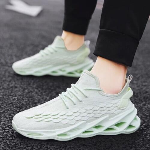 Outdoor Breathable Mens Sports Shoes Boys' Sneakers Man Sport Shoes Mens Running Shoes 2021 Green Baskets Jogging Sneakrs E-805