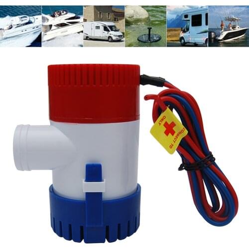 1100GPH 12V Electric Marine Submersible Bilge Sump Water Pump With Switch For Boat
