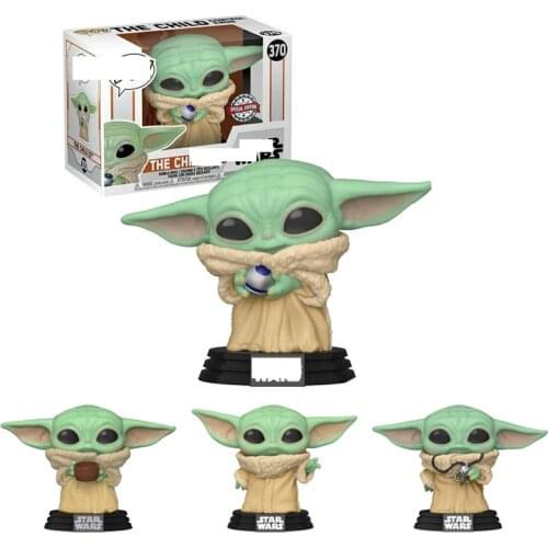 Star Wars Figam Yoda Baby #368 #370 # 378 #379 #398 Mandalorian Action Figure Dolls Bobble-Head Kawaill Modle toys for youth