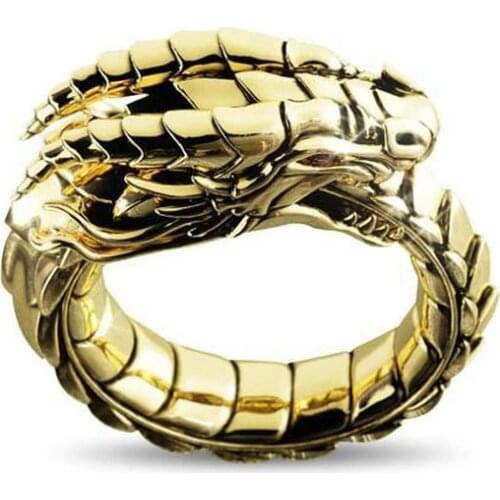 Hot Sale Ring Norwegian Myth Dragon Nidhogg Ethnic Style Amulet Ring Rings