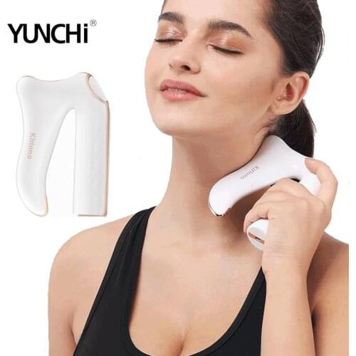 Guasha Tool EMS Scraper Micro-current IASTM Massage Tool Deep Muscle Fascia Massager Vibration Hot Compress Therapy 4 Modes