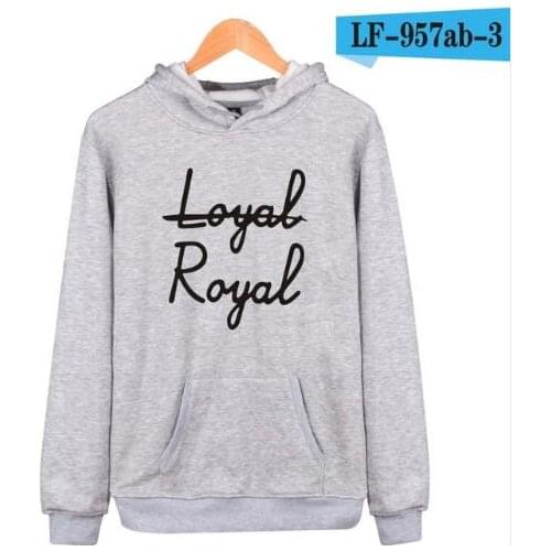 Creative New Loyal Royal Hoodies Sweatshirts Harajuku Men/Women Sweatshirts Loyal Royal Hoodies Unisex Pullovers Cotton Coats
