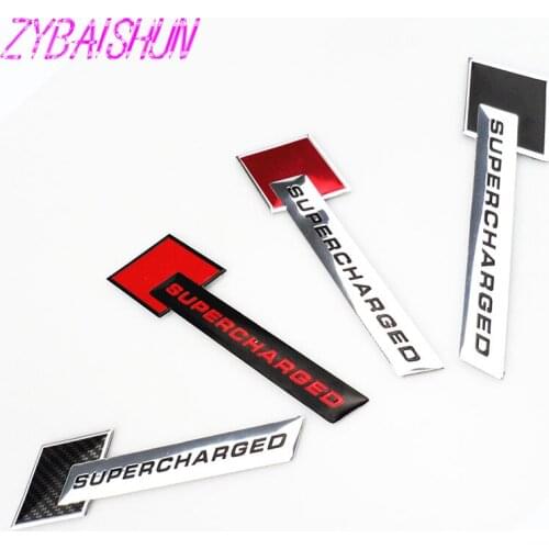 New 3D Metal Motorsport Supercharged Styling Car Emblems Stickers for Peugeot 206 207 208 301 307 308 407 2008 3008 4008