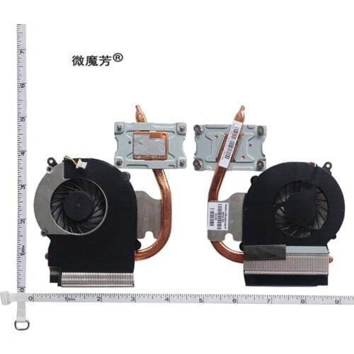 New Laptop radiator For HP 2000 CQ43 430 431 435 436 CQ57 630 631 Heatsink CPU Cooling fan cooler 646183-001 646181-001