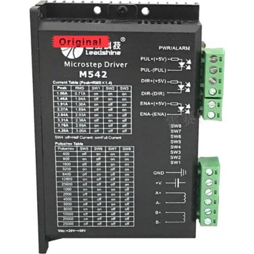 Original Leadshine 2-Phase M542-CCW Stepper Motor Driver 57 Stepper Motor Universal Authentic Engraving Machine Driver