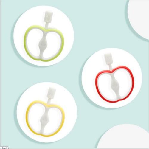 100pcs Baby Teether Apple shape Food Grade Silicone Giraffe Cute Teething Oral Care Chew Toy Newborn Products