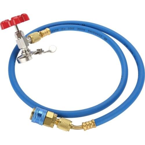 R134a Refrigerant Recharge Hose Gas Can Fitting Pipe Cans Tap Refrigerant Recharge Hoses For R502 R-12 R-22 Refrigerant