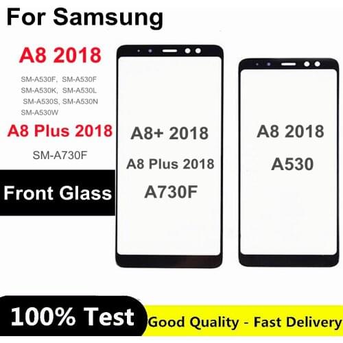 A8 A8+ 2018 Touch Panel Glass For Samsung Galaxy A8 Plus A8Plus 2018 A730 A530 Front Outer Glass Not LCD Display Sensor