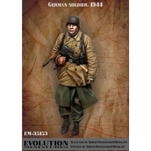 1/35 resin figure soldier model kit World War II soldiers GK white model hand military war 93