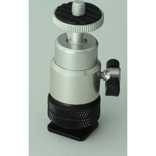 1xMini Ball Head with Lock & Hot Shoe Adapter for camera monitor and flash mount