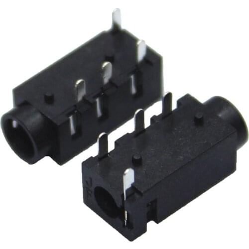 20Pcs PCB Mount 3.5mm Female 4 Pole DIP Audio Jack Connector PJ320A