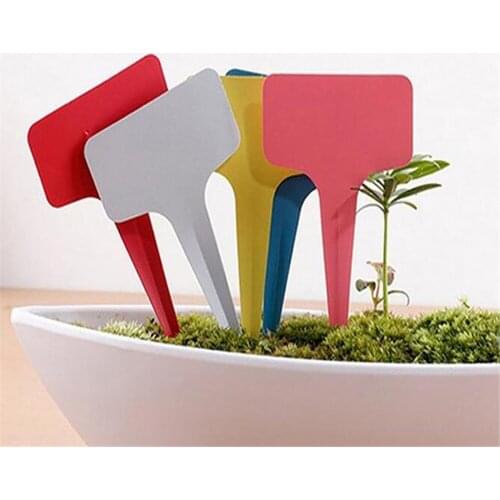 20pcs Gardening Plant T shape Waterproof Tags Flower Vegetable Planting Label Tools farm garden tools Seedling tray mark
