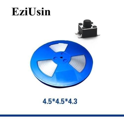 2000pcs In Tape One Reel TS-C015 Micro keyboard Switch 4.5*4.5*4.3 Tactile Tact Push Button SMT 4.5x4.5x4.3 Switches SMD