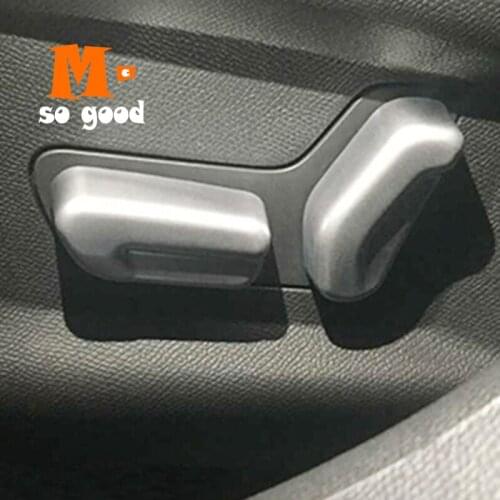 ABS Matte Shell Interior Styling Accessories Decoration Sticker 2016 for Citroen C4 Car Seat Adjustment Switch Button Cover Trim