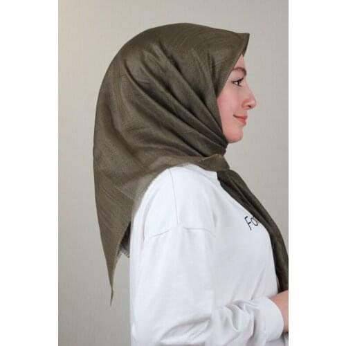 BONJELA SHİNE FLAT SILVERY LINEN SCARF-DESEN-02-RENK-06