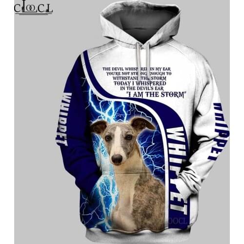 HX Newest Popular Whippet 3D Print Hoodie Women Men Women Hip hop Tracksuit Pullover Fashion Casual Hoodies Drop Shipping