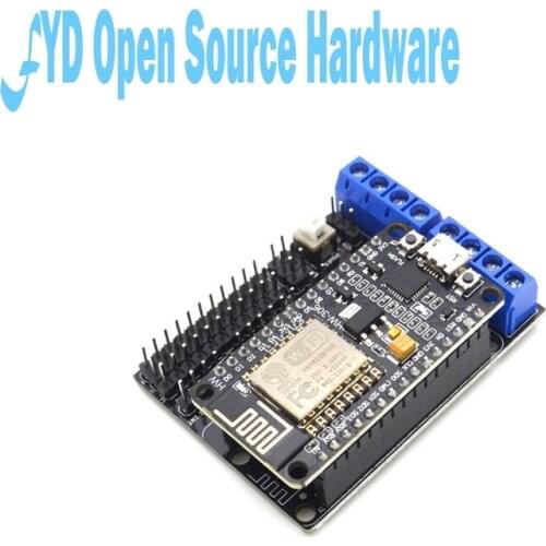 NodeMCU Development Kit NodeMCU + Motor Shield esp wifi esp8266 esp-12e esp 12e kit diy rc toy remote control Lua IoT smart car