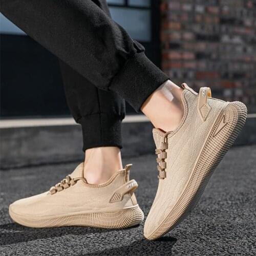 Summer Mens Casual Shoes Specialty Fly Weave Shoes Breathable Sneakers Running Shoes Tenis Masculine All-match Vulcanized Shoes