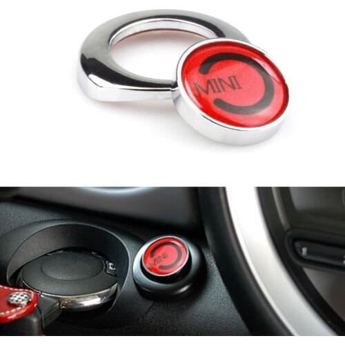 For 2nd Gen R55 R56 R57 R58 R59 R60 R61 Engine Start Button Cap Cover Car Styling Red Accessories