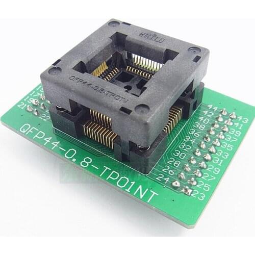 LQFP44 TQFP44 to DIP44burn Stand IC Chip Aging Test Stand 0.8mm Pitch