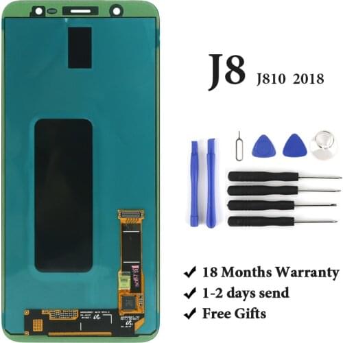 BEST For Samsung J8 2018 J810 LCD Display Touch Screen assembly Adjust Brightness SM-J810 Replacement