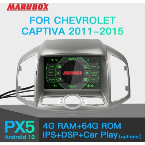 MARUBOX Car Multimedia player Android 10 GPS Car Radio Audio Auto For Chevrolet Captiva 2011-2015 8 Cores 4G 64G with DVD KD8406